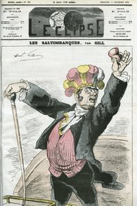 Tecknad "The Saltimbanks", "" rip! Slåss inte! "", serie om charlataner. Omslag i "" L