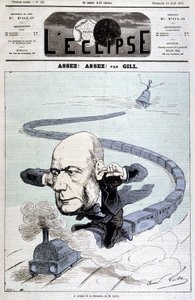 Tecknad "" om Mr. Grévys avgång" - av Gill, i "" L