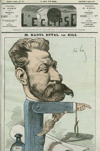 Tecknad film av Fernand Raoul-Duval (Fernand Raoul Duval av Andre Gill