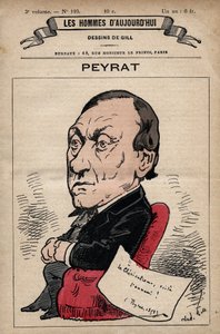 Tecknad film av Alphonse Peyrat (1812-1890) engelsk journalist från 