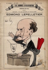 Tecknad serie av Edmond Lepelletier (1846-1913), radikal fransk journalist och författare från "Les Hommes d