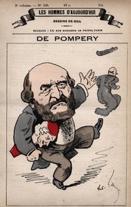 Tecknad serie av Edouard de Pompery 1812-1895 från 