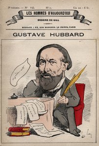 Tecknad film av Nicolas Gustave Hubbard (1828-1888) engelsk politisk ekonom från 