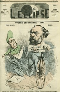 Emille Ollivier (1825-1913), fransk politiker och Bancel. Omslag i "" L