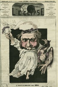 Eugene Rouher (1814-1884), fransk politiker, ledare för det bonapartistiska partiet. Omslag i "" L
