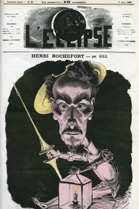 Henri Rochefort (1831-1913), fransk journalist, författare och politiker. Omslag i "" L