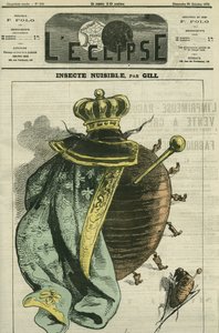 Insektsskadegörare, monarkin i kackerlacka för utställningen av Cercle Agricole et Horticole du Luxembourg. Omslag i "" L
