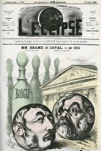 Jules Louis Joseph Brame (1808-1878) fransk politiker och Louis Emile Javal (1839-1907), fransk politiker. Omslag i "" L