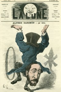 Porträtt av Alfred Darimon (1819-1902), fransk politiker. Tecknad av Gill, i "La Lune", 28 december av Andre Gill