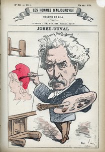 Porträtt av Armand Felix Maris Jobbe-Duval Jobbe Duval (1821-1889), fransk målare och politiker. Tecknad av Gill, Paris. av Andre Gill