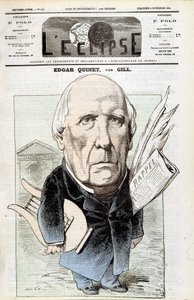 Porträtt av Edgar Quinet, fransk historiker (1803-1875). I L