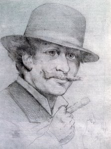 Självporträtt av André Gill, 1883, 1927 av Andre Gill