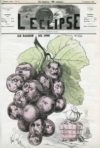 Druvan från 1868, evocation av exceptionell skörd. Omslag i "" L