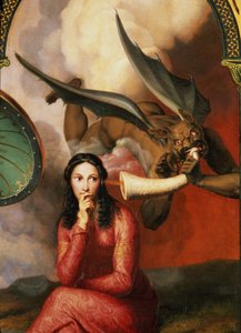 Good and Evil: the Devil Tempting a Young Woman, 1832 detalj av 89709 olja på duk