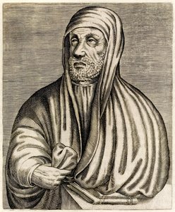 Avicenna eller Ibn Sina: Persisk polymath, från True Portraits av André Thévet publicerad 1584 av Andre Thevet