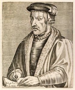 Heinrich Cornelius Agrippa, från ?True Portraits?? av André Thévet, utgiven 1584 av Andre Thevet