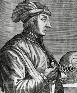 Porträtt av Castruccio Castracani (ca 1281-1328), Lord of Lucca, gravyr från The True Portraits and Lives of Illustrious Men av Andre Thevet