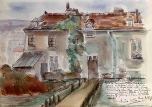 Paris, huset på Rue Cortot 12