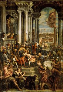 Den bysantinske kejsaren Alexius IV Angelus ... (olja på duk) av Andrea (1539 1614) Vicentino