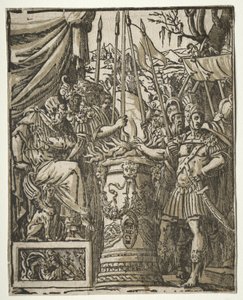 Mucius Scaevola av Andrea Andreani