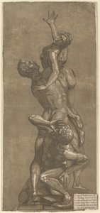 En sabins våldtäkt, 1584. av Andrea Andreani