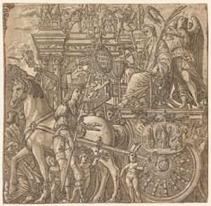 Julius Caesars triumf: Caesar Triumphant, 1593-99. av Andrea Andreani