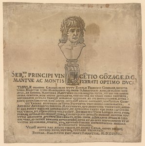 Julius Caesars triumf: Frontispice av Andrea Andreani