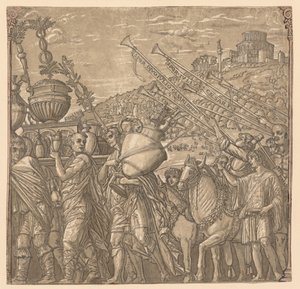 Julius Caesars triumf: Soldater som bär vaser, 1593-99.