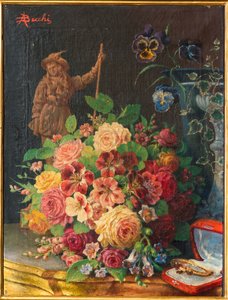 En gåva (olja på duk) av Andrea Becchi