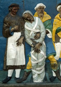 Begrava de döda, detalj, 1526-28 av Andrea Della Robbia