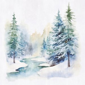 Vinterbäck i skogen av Andrea Haase