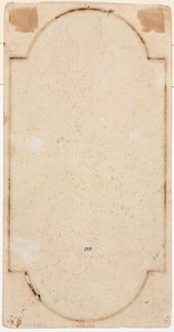 Fragment av en bågspårning från recto verso, första hälften av 1700-talet.