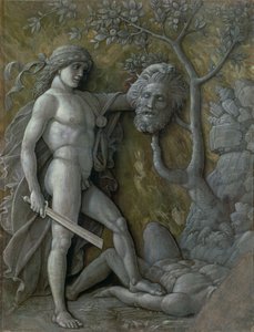 David med Goliats huvud, ca 1490-95 av Andrea Mantegna