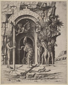 Nedstigning till limbo av Andrea Mantegna