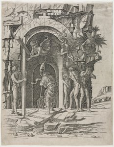 Nedstigning till Limbo, sent 1460-tal. av Andrea Mantegna