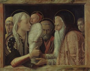 Kristi frambärande i templet av Andrea Mantegna