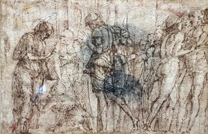 Sankt Jakob leddes till martyrdöden av Andrea Mantegna