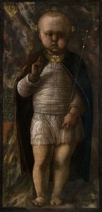 The Infant Savior, c.1460 (tempera på duk) av Andrea Mantegna