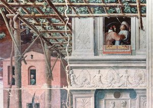 The Martyrdom of St. Christopher, c.1450-56 (fresk) av Andrea Mantegna