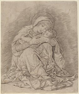 Jungfrun och barnet av Andrea Mantegna