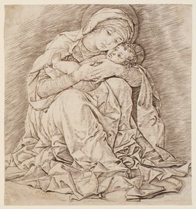 Jungfrun och barnet av Andrea Mantegna