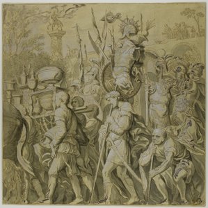 Triumfer av Julius Caesar: Duk nr VI av Andrea Mantegna