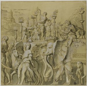 Triumphs of Julius Caesar: Canvas No. V av Andrea Mantegna