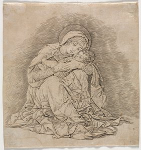 Jungfru och barn av Andrea Mantegna