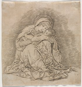 Jungfru och barn, 1485-1491. av Andrea Mantegna