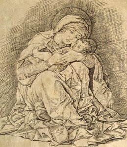 Jungfru och barn av Andrea Mantegna