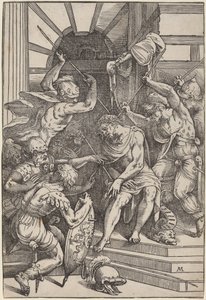 Kristus krönt med törnar av Andrea Meldolla, called Schiavone, after Titian