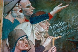 Fragment av en fresk som visar dödens triumf, 1300-talet av Andrea Orcagna
