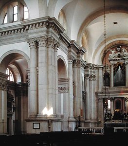 Interiörvy av långhuset, 1566-80 av Andrea Palladio