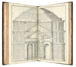 Två vyer av Pantheon, 1570